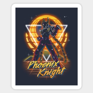 Retro Phoenix Knight Sticker